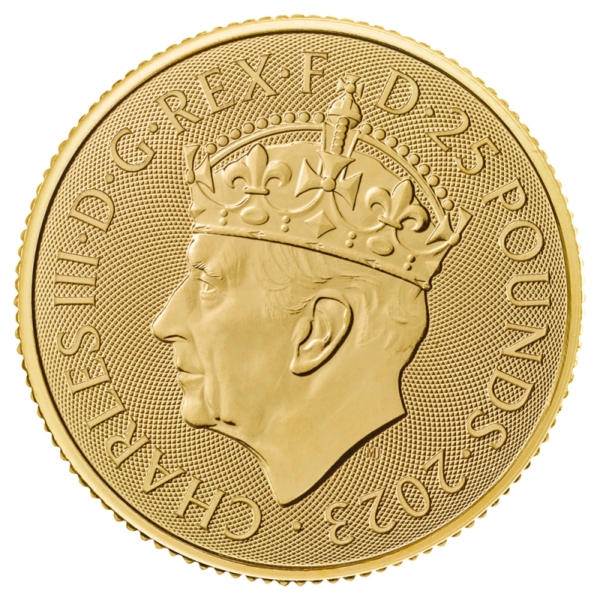 1/4 oz Coronation Charles III Gold Coin | 2023(Back)