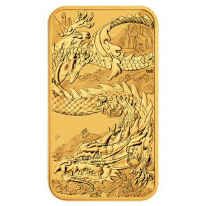 1 oz Dragon Rectangular Gold Coin | 2023(Front)