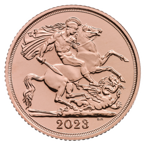 Half Sovereign Coronation Charles III Gold Coin | 2023(Back)