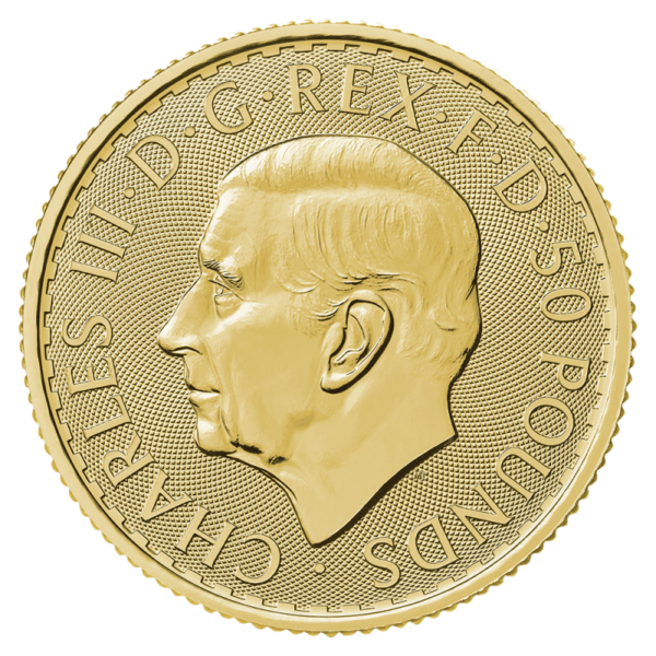 1/2 oz Britannia Charles III Gold Coin | 2024(Back)