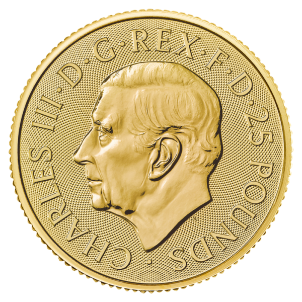 1/4 oz Britannia Charles III Gold Coin | 2024(Back)