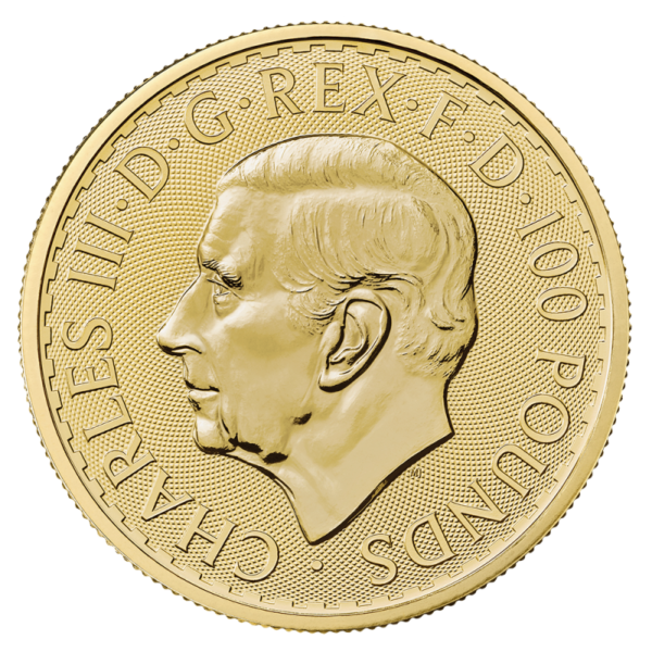 1 oz Britannia Charles III Gold Coin | 2024(Back)