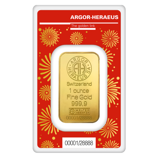 1 oz Gold Bar | Argor-Heraeus | Year Of The Dragon | 2024(Back)