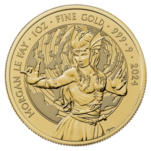 1 oz Morgan Le Fay Myths and Legends Gold Coin | 2024(Front)