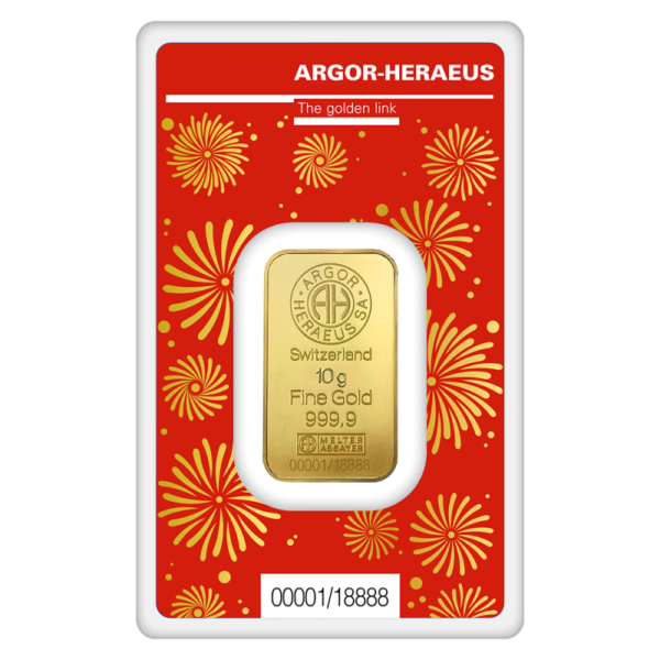 10g Gold Bar | Argor-Heraeus | Year Of The Dragon | 2024(Back)