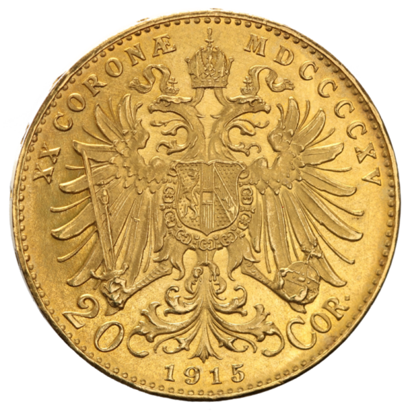 20 Kronen, Austria, 6.10g Gold(Back)
