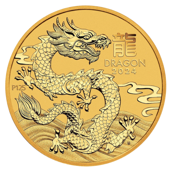 1/4 oz Lunar III Dragon | Gold | 2024(Front)