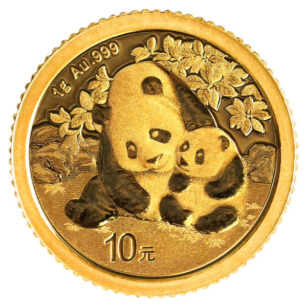 1g China Panda Gold Coin | 2024(Front)
