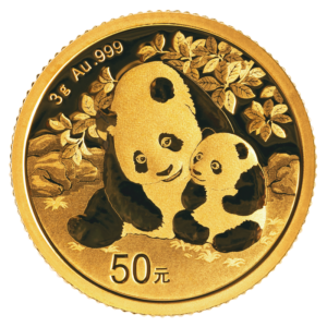 3g China Panda Gold Coin | 2024(Front)