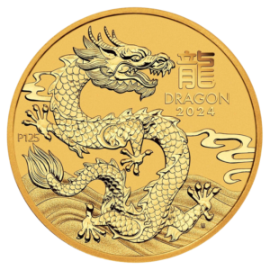 1/2 oz Lunar III Dragon | Gold | 2024(Front)