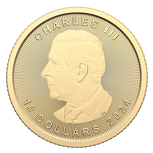 1/4 oz Maple Leaf Gold Coin | 2024(Back)