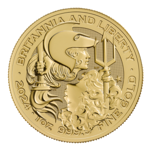 1 oz Britannia and Liberty Gold Coin | 2024(Front)