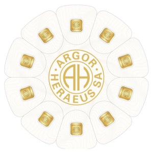 10 x 1g Gold Bars GoldSeed | Argor-Heraeus(Front)